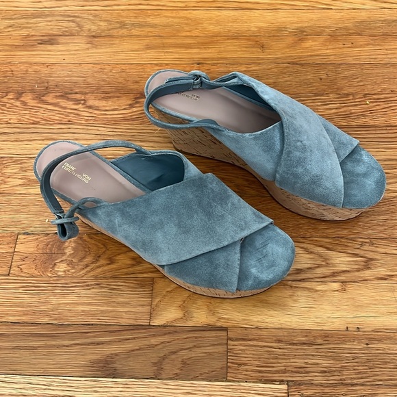 COPY - NWOT Diane von Furstenberg Cork and Suede Wedges - Picture 7 of 8